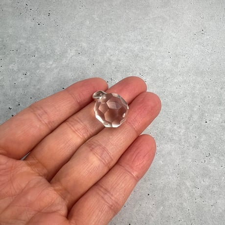 【ガネッシュヒマール産】天然ヒマラヤ水晶"手磨き加工"多面カットペンダントトップ/Ganesh Himal Himalayan Quartz Multicut Pendant Top