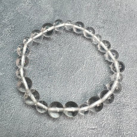 【ガネッシュヒマール産】"手磨き"天然ヒマラヤ水晶ブレスレット/Ganesh Himal Himalayan Quartz Bracelet