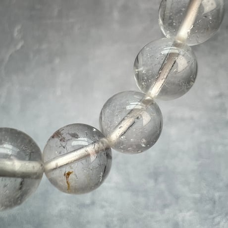 【ガネッシュヒマール産】天然ヒマラヤ水晶ブレスレット9.6~9.9mm内径17cm/Ganesh Himal Himalayan Quartz Bracelet
