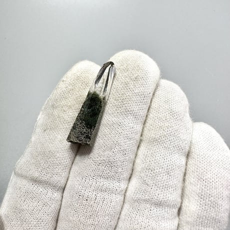 【ガネッシュヒマール産】クローライトイン天然ヒマラヤ水晶ミニポイント/Ganesh Himal Chlorite in Himalayan Quartz Mini Point