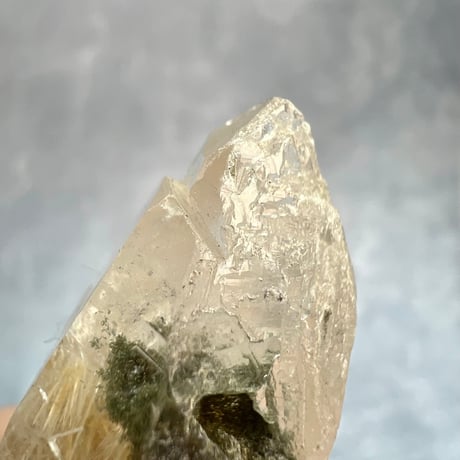 【ガネッシュヒマール産】アクチノライト&クローライトイン天然ヒマラヤ水晶/Ganesh Himal Actinorite&Chlorite in Himalayan Quartz