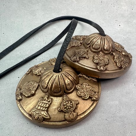 【ティンシャ】アスタマンガル(7cm)/Tingsha "Ashtamangala"