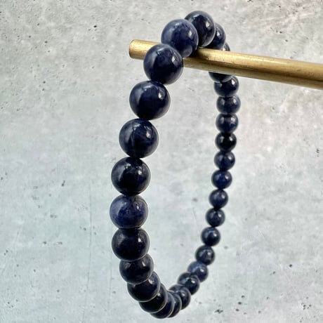 【天然サファイア】ブレスレット(6.8mm/内径17cm)/Sapphire Bracelet