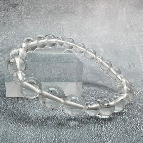 【ガネッシュヒマール産】"手磨き"天然ヒマラヤ水晶ブレスレット/Ganesh Himal Himalayan Quartz Bracelet