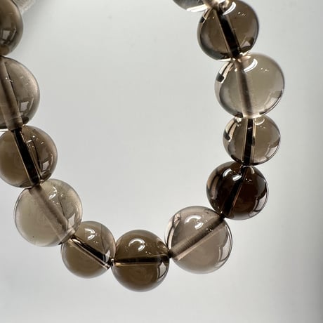 ガウリシャンカール産天然ヒマラヤスモーキークォーツ デザインブレスレット⑪ Gaurishankar SmokyQuartz Design Bracelet