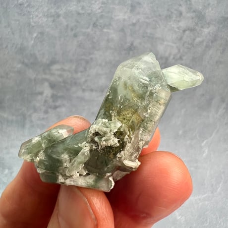 【マナスル産】クローライトイン天然ヒマラヤ水晶⑤/Manaslu Chlorite in Himalayan Quartz