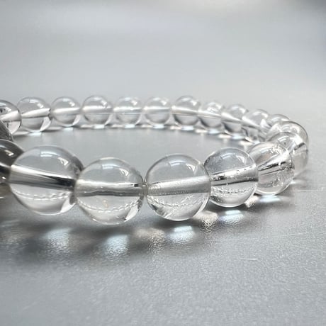 【ガネッシュヒマール産】"手磨き加工"ヒマラヤ水晶 デザインブレスレット/GaneshHimal Design Bracelet