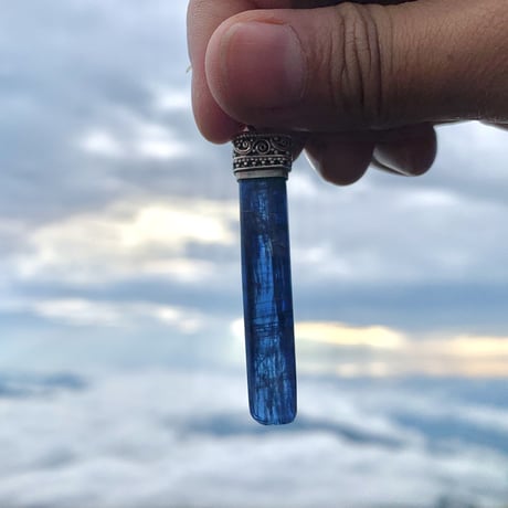 Mt.Fuji浄化🗻  ネパール産ヒマラヤカイヤナイトS/V925ペンダントトップA-3️⃣NEPAL Himalayan Kyanite Pendant Top