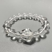 【デザインブレスレット】ガネッシュヒマール産ヒマラヤ水晶"イコサヘドロン" 内径14/GaneshHimal"Icosahedron"