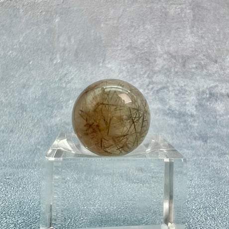 【ガネッシュヒマール産】アクチノライトイン天然ヒマラヤ水晶ビーズ①/Ganesh Himal Actinolite in Himalayan Quartz beads