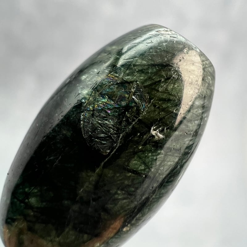 ガネッシュヒマール産】アクチノライトイン天然ヒマラヤ水晶 樽型