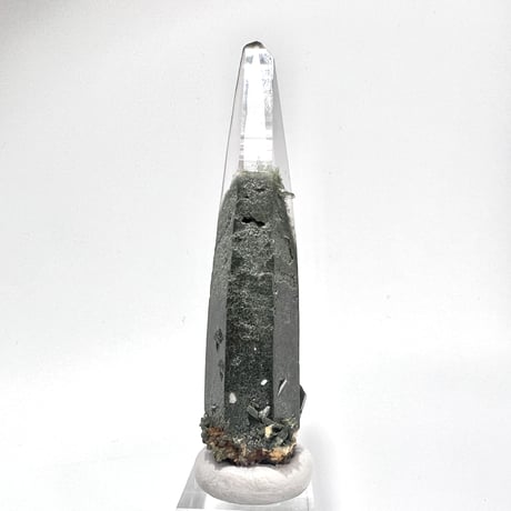 【ガネッシュヒマール産】クローライトイン天然ヒマラヤ水晶ナチュラルポイント⑦ Ganesh Himal Chlorite in Himalayan Quartz Natural Point