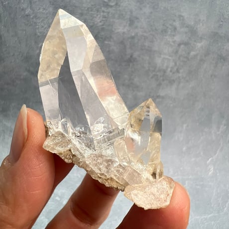 ハイクオリティ【ガネッシュヒマール産】リモナイトイン天然ヒマラヤ水晶/Ganesh Himal Limonite in Himalayan Quartz