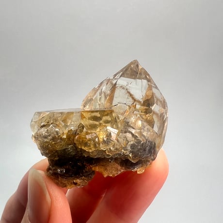 ハイクオリティ【ガネッシュヒマール産】リモナイトイン天然ヒマラヤ水晶/Ganesh Himal Limonite in Himalayan Quartz