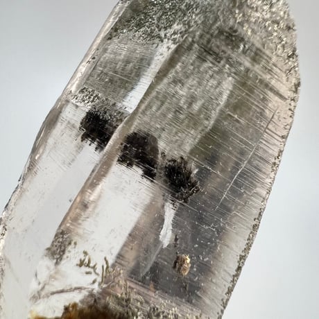 【ガネッシュヒマール産】クローライトイン天然ヒマラヤ水晶/GaneshHimal Chlorite in Himalayan Quartz