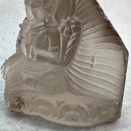 【ガウリシャンカール産】天然ヒマラヤスモーキークォーツ "グリーンターラ"仏像/Gaurishankar HimalayanSmoky "Green Tara"Statue