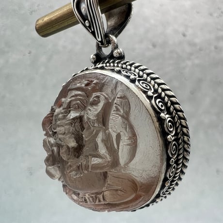 【ガウリシャンカール産】天然ヒマラヤスモーキークォーツ"ガネーシャ様"ペンダントトップ②/Gaurishankar Himalayan Smoky Quartz "Ganesha" pendant
