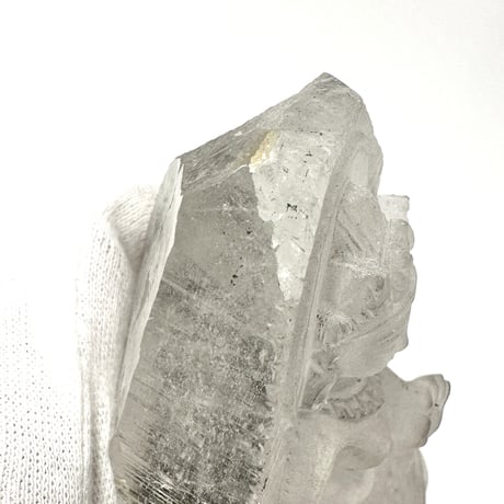 【ガネッシュヒマール産】天然ヒマラヤ水晶 "ホワイトターラ"仏像/Ganesh himal himalayan quartz White Tara