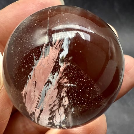 【ガネッシュヒマール産】ナチュラルレインボーイン天然ヒマラヤ水晶丸玉/Ganesh Himal Natural Rainbow In Himalayan Quartz Sphere