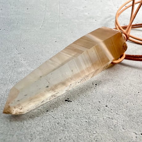 【ガネッシュヒマール産】リモナイトイン天然ヒマラヤ水晶ペンダント/Ganesh Himal Limonite in Natural Pendant