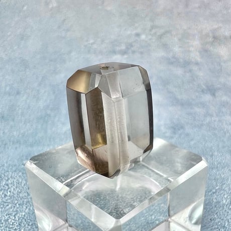 【ガウリシャンカール産】天然ヒマラヤスモーキークォーツ"手磨き加工"スクエアビーズ②/Gaurishankar Himalayan Smoky Quartz Square Beads
