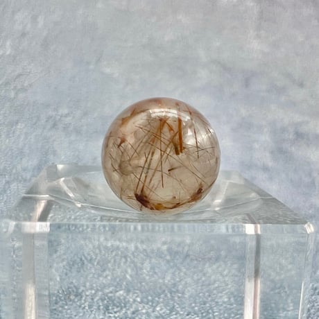 【ガネッシュヒマール産】アクチノライトイン天然ヒマラヤ水晶ビーズ⑫/Ganesh Himal Actinolite in Himalayan Quartz beads