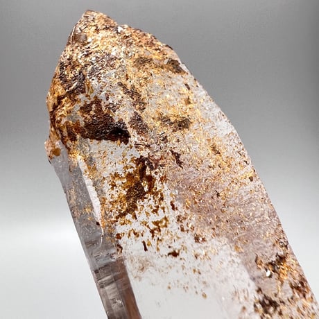 【ガネッシュヒマール産】リモナイトイン天然ヒマラヤ水晶ポイント/Ganesh Himal Limonite in Himalayan Quartz Point Hindung