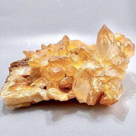 【ガネッシュヒマール産】リモナイトイン天然ヒマラヤ水晶クラスター/ Ganesh Himal Limonite in Himalayan Quartz Cluster