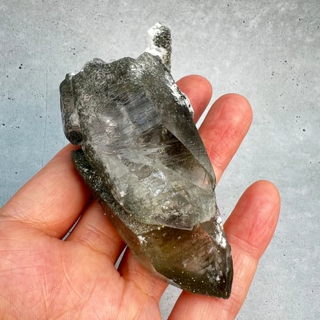 【ガネッシュヒマール産】クローライトイン天然ヒマラヤ水晶/Ganesh Himal Chlorite in Himalayan Quartz