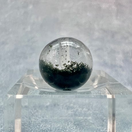 【ガネッシュヒマール産】アクチノライトイン天然ヒマラヤ水晶ビーズ⑨/Ganesh Himal Actinolite in Himalayan Quartz beads
