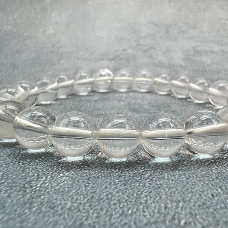 【ガネッシュヒマール産】天然ヒマラヤ水晶ブレスレット8mm内径16cm/Ganesh Himal Himalayan Quartz bBracelet