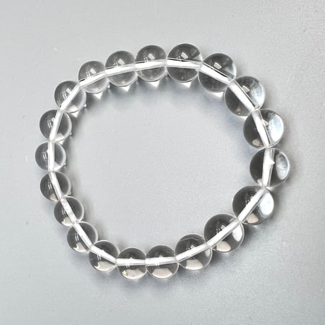【ハイクオリティー】ガネッシュヒマール産天然ヒマラヤ水晶ブレスレット10mm内径17cm/High Quality Ganesh Himal Himalayan Quartz Bracelet