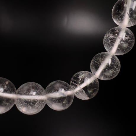 【アンナプルナ産】"手磨き加工"天然ヒマラヤ水晶ブレスレット︎①10mm内径18cm/ Annapurna Himalayan Quartz Bracelet