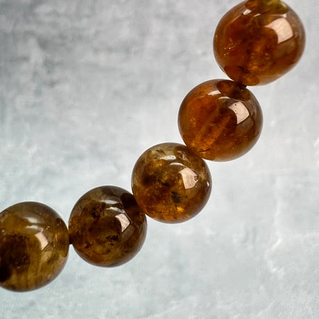 ネパール産🇳🇵ハニートルマリンブレスレット9mm内径16/Nepal Honey Tourmaline Bracelet