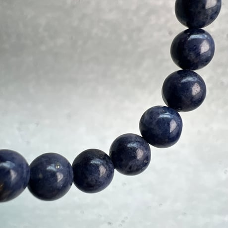 【天然サファイア】ブレスレット(6.8mm内径16cm)①/Sapphire Bracelet