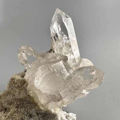 【ガネッシュヒマール産】雲母&長石入り天然ヒマラヤ水晶 クラスター② Ganesh Himal Mica&Feldspar in Himalayan Quartz Cluster