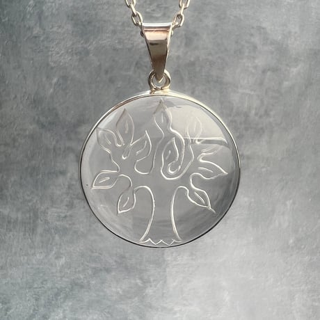 【ガネッシュヒマール産】天然ヒマラヤ水晶"ツリーオブライフ"S/Vペンダントトップ①/Ganesh Himal "Tree of Life"Pendant Top