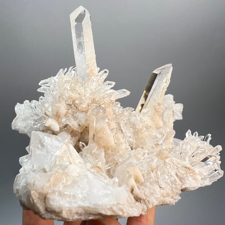 【マカルー産】天然ヒマラヤ水晶クラスター/Makalu Himalayan Quartz Cluster