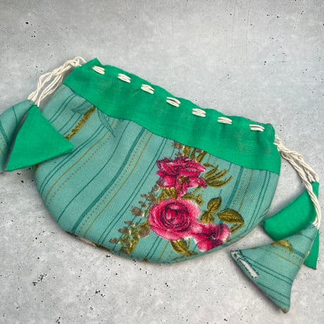 "Thaili" handmade in Nepal🇳🇵C-①〜⑧ "タイリ(巾着袋)"ネパール産ハンドメイド