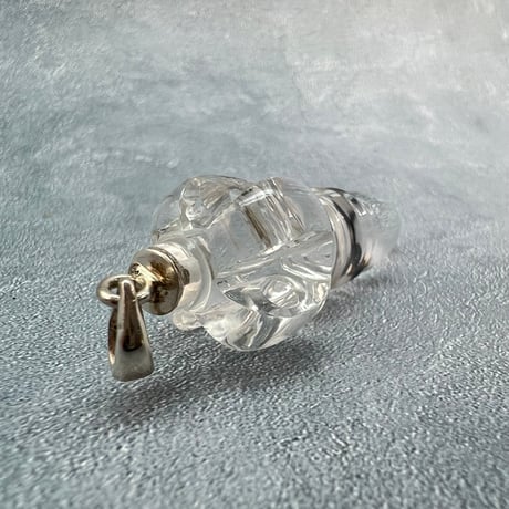 【ガネッシュヒマール産】天然ヒマラヤ水晶"手磨き加工"ペンデュラムペンダント(バジュラ.プルバ)/Ganesh Himal Himalayan Quartz Pendulum