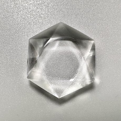 【ガネッシュヒマール】天然ヒマラヤ水晶  "ヘキサゴン六芒星" ルース⑧/Ganesh Himal Himalayan Quartz Hexagon×Hexagram Loose