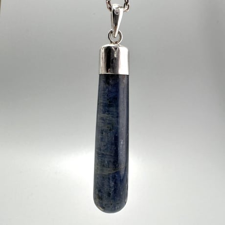ネパール産ヒマラヤカイヤナイト "手磨き加工"ペンダントトップ 1️⃣ NEPAL Himalayan Kyanite Pendant Top
