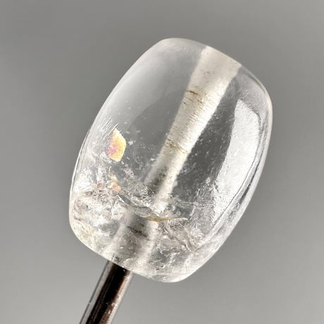 カイラス産"手磨き"天然ヒマラヤ水晶バレルビーズ/Kailash Himalayan Quartz Barrel beads
