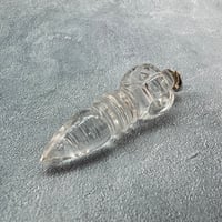 【ガネッシュヒマール産】天然ヒマラヤ水晶"手磨き加工"ペンデュラムペンダント(バジュラ.プルバ)/Ganesh Himal Himalayan Quartz Pendulum