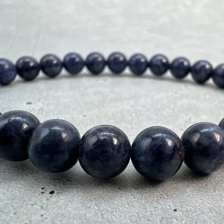 【天然サファイア】ブレスレット(6.8mm/内径17cm)/Sapphire Bracelet