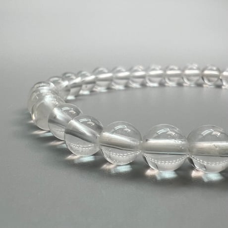 【ハイクオリティー】ガネッシュヒマール産天然ヒマラヤ水晶ブレスレット6mm内径15.5cm/High Quality Ganesh Himal Himalayan Quartz Bracelet