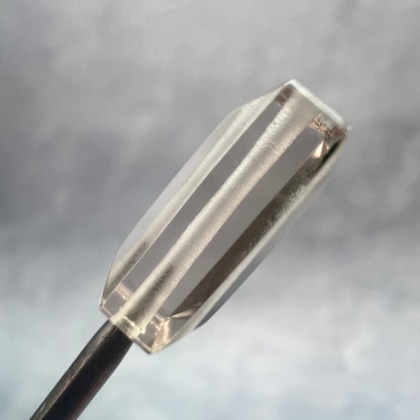 【ガウリシャンカール産】天然ヒマラヤスモーキークォーツ"手磨き加工"スクエアビーズ④/Gaurishankar Himalayan Smoky Quartz Square Beads
