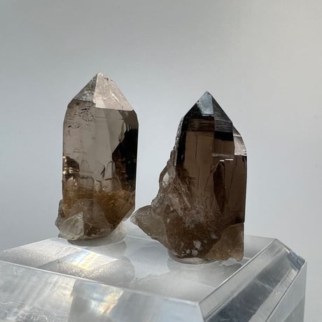 【ガウリシャンカール産】天然ヒマラヤスモーキークォーツポイントセット⑤/GauriShankar Himalayan Smoky Quartz Point Set