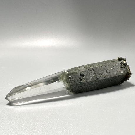 【ガネッシュヒマール産】クローライトイン天然ヒマラヤ水晶ナチュラルポイント⑦ Ganesh Himal Chlorite in Himalayan Quartz Natural Point