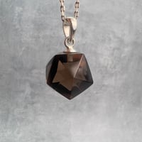 【ガウリシャンカール産】天然ヒマラヤ水晶"手磨き加工"イコサヘドロン"ペンダントトップ①/GauriShankar Himalayan Quartz "Icosahedron"Pendant Top